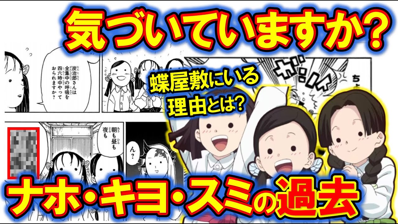 胡蝶しのぶがナホ・キヨ・スミを引き取ることになった悲しすぎる過去と