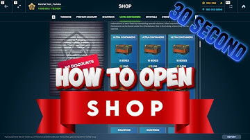 How to open Shop in Test Tanki Online, Really Method 30 Sec / 2023