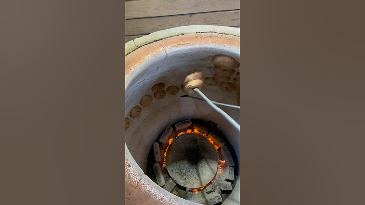 Traditional bread in a tandoor #cooking #homemade