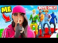 I Snuck a GIRL into a BOYS ONLY Fashion Show in Fortnite..