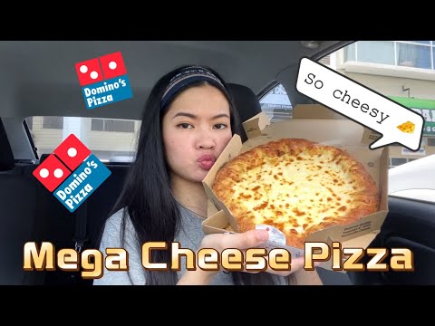 Domino's Pizza Mega Cheese! Up to 1/2kg pizza! Super cheesy pizza! Just for the cheese pull! ?