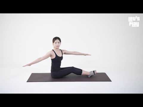 [Let's Play] Pilates - 콜라병 허리 만들기 - Spine twist