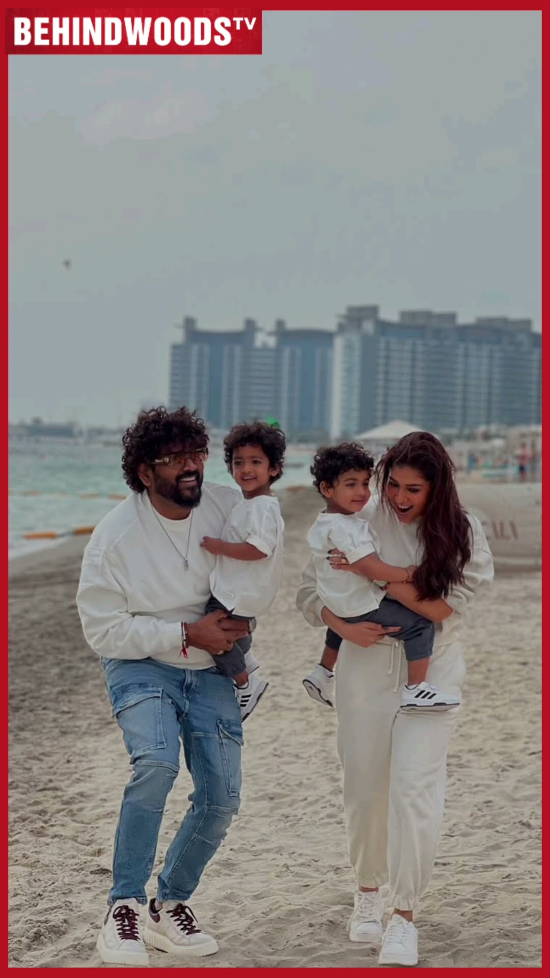Beach-ல் ஓடி, ஆடி மகன்களுடன் Nayan, Wikki New Year Celebrations ?