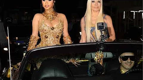 Cardi B’s Met Gala 2022 look had a full mile of chain and a matching car