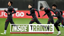 Inside Training: Jota trains with the team, and Van Dijk out on the grass