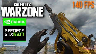 CALL OF DUTY WARZONE GTX 1660 ti Solos FPS Test W/ i5-10400 (Competitive Settings)