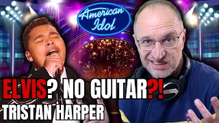 No guitar, and showin' us da' moves! TRISTAN HARPER does Elvis, "Heartbreak Hotel" Idol Top 12