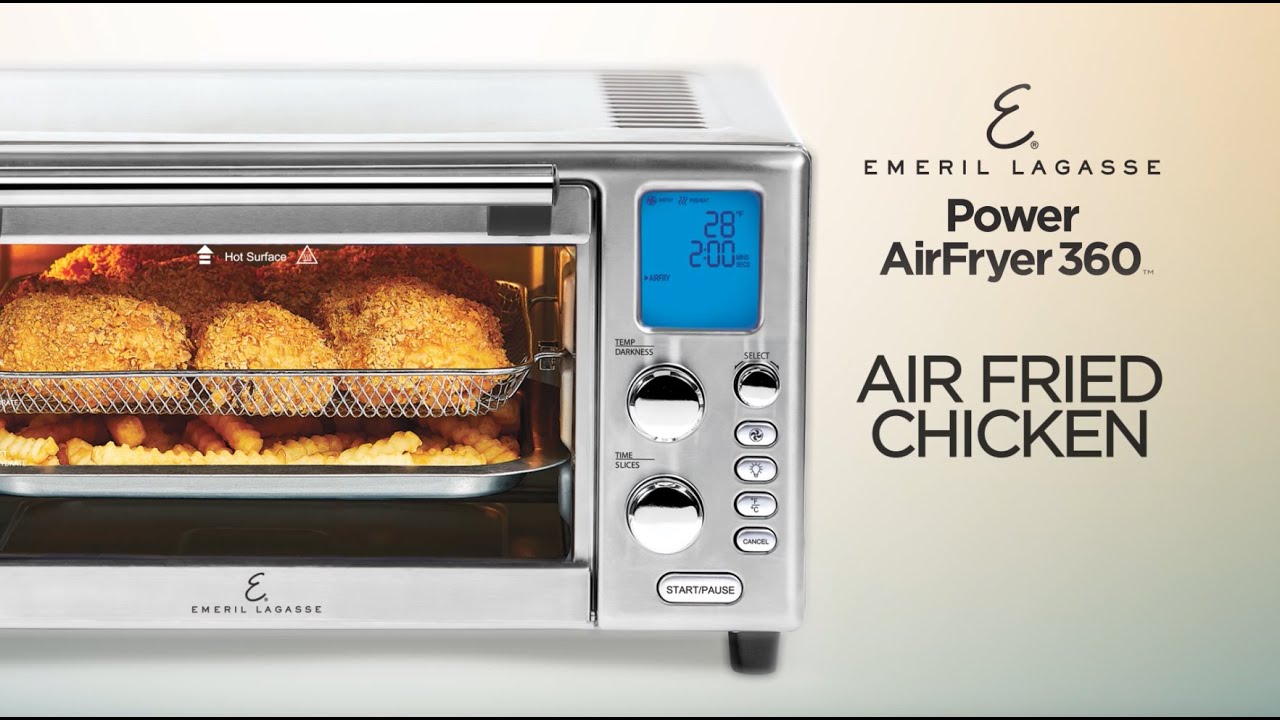 Making Fried Chicken in Emeril Power AirFryer 360 - Air Fryer Recipe Review  by Mary 