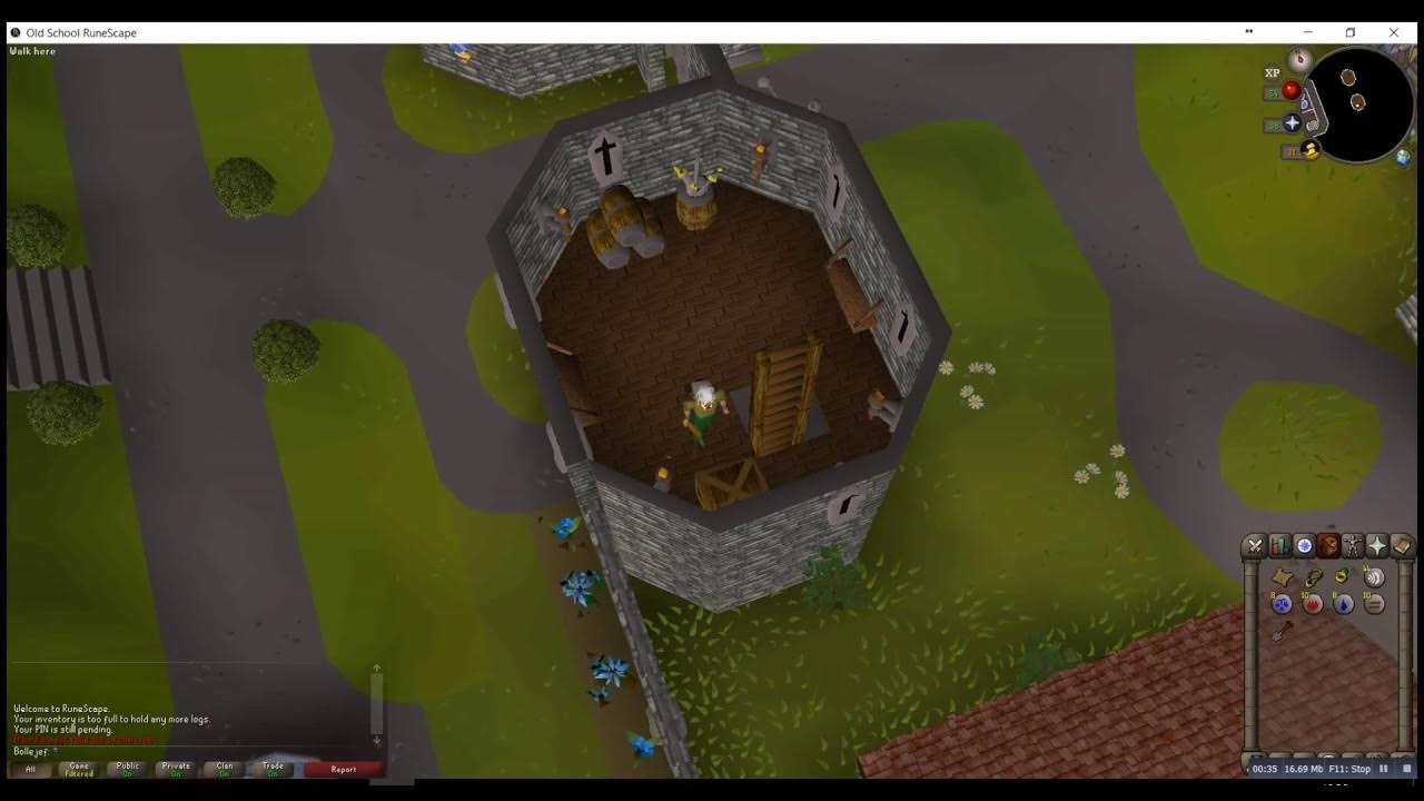 Search the crate in the lefthand tower of Lumbridge Castle Clue Scroll