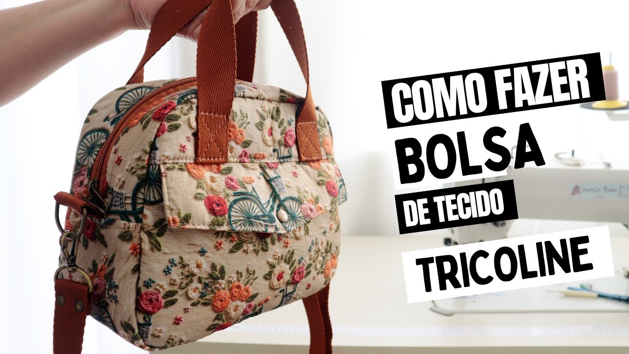 Bolsa de tecido tricoline