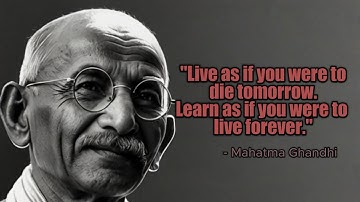 Live as if you were to die tomorrow. Learn as if you were to live forever. 🌅✨ 📚🌟"