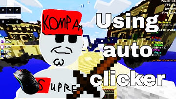 playing on jartex and using auto clicker because jartex does not have a good anti-cheat