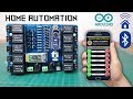 Arduino Bluetooth Home Automation |10 Devices | PCB