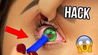 Weird Hack You NEED To Know! Eye Contact Applicator?!
