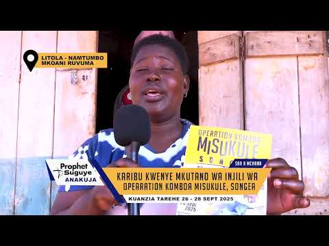 MKUTANO MKUBWA WA OPERATION KOMBOA MISUKULE RUVUMA NA MIKOA YA JIRANI KAENI MKAO WA KUFUNGULIWA