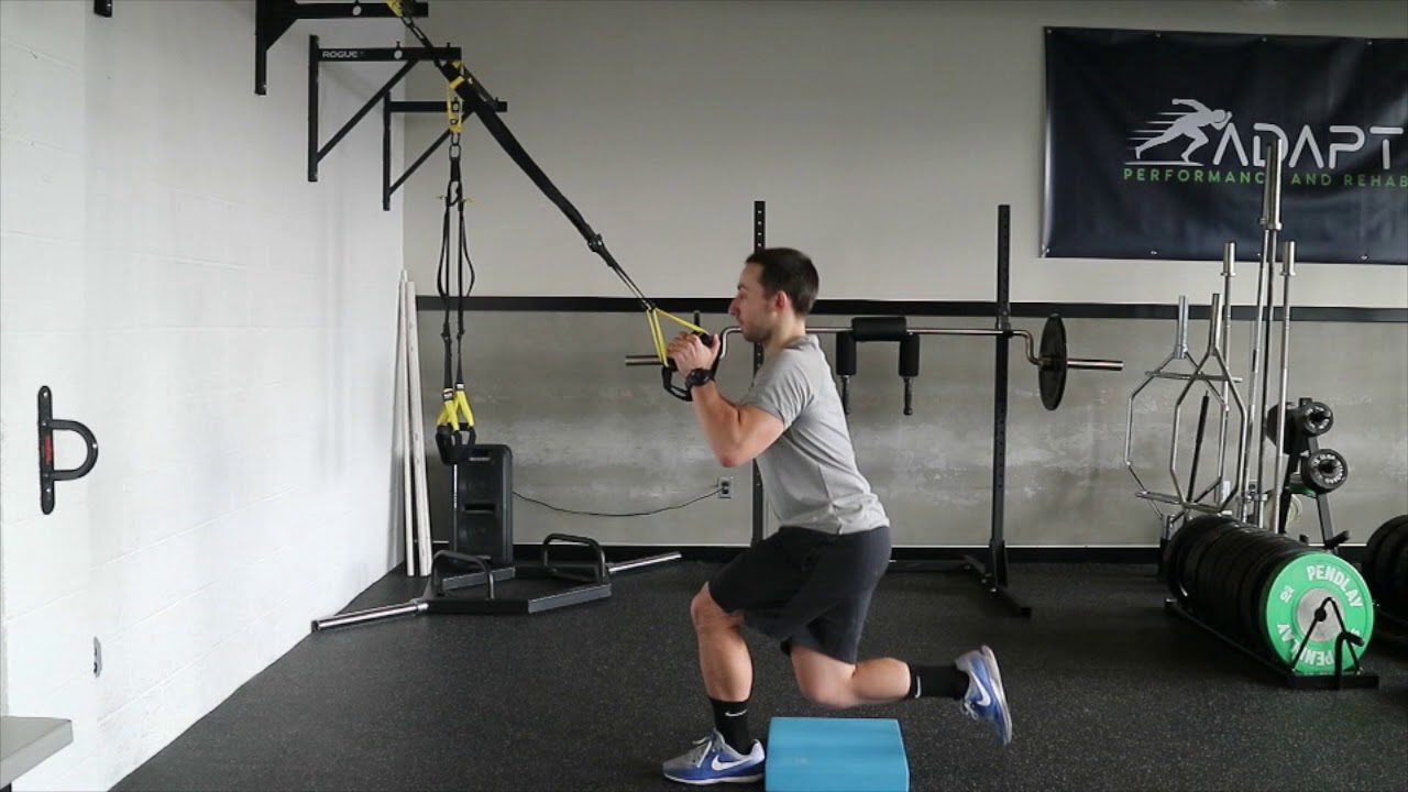 TRX Assisted Skater Squat YouTube