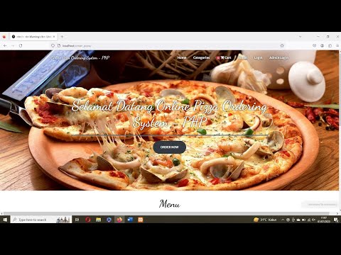 website pemesanan pizza -php dan mysql