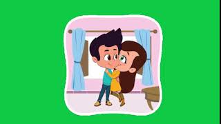 Couple Loving - Green Screen Animation - Green Screen For Video Editing