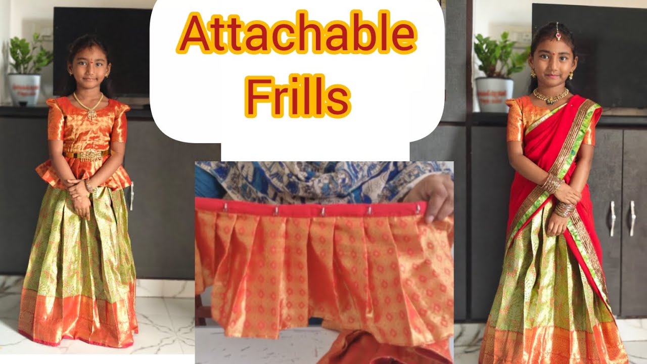 Most trending attachable and detachable frills cutting and stitching 