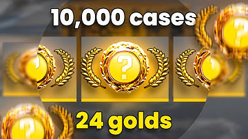 I opened 10,000 cases and unboxed 24 golds