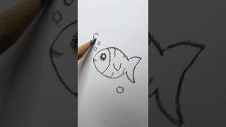 Fish Drawing – Simple &amp; Cute #drawingforkids kidsart #howtodraw #easydrawing