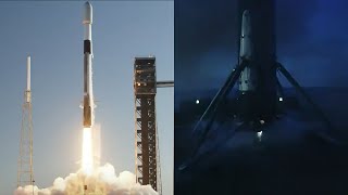 SpaceX Starlink 141 launch and Falcon 9 first stage landing, 25 February 2024