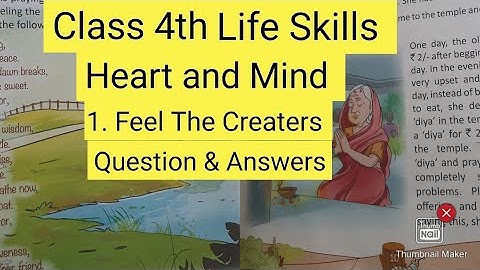 Class 4th || life skill { Moral Value } Heart & Mind || 1. Feel The Creator || Question & Answers