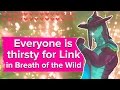 Everyone is super thirsty for Link in Zelda Breath of the Wild