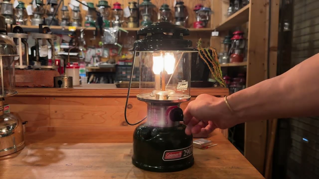 Aug.2003 Coleman 290A gasoline lantern Iight - YouTube