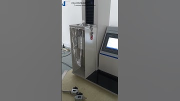 Tensile tester to test puncture resistance of stretch wrap film ASTM D5748