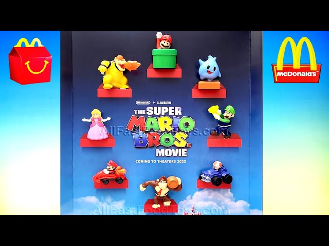 2022 McDONALD'S Super Mario Bros Movie Nintendo HAPPY MEAL TOYS Or