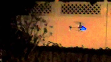 Blade mSR:Night Flight and Crash on Landing