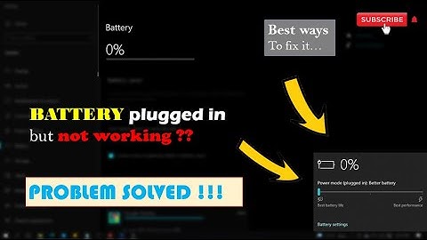 How to fix 0% available (plugged in, not charging) on a laptop | In easy way
