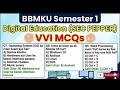 Exam Se Pehle Zaroor Dekhein! BBMKU Sem 1 Digital Education VVI Questions 🔥
