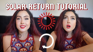 HOW TO READ A SOLAR RETURN CHART IN ASTROLOGY: predicitng my year ahead!