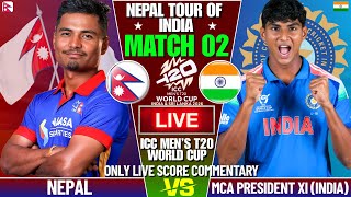 Details NEPAL VS MCA PRESIDENT XI INDIA MATCH 2 | LIVE SCORE AND COMMENTARY | PRACTICE MATCH SECOND INNINGS News