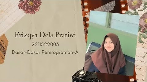 Tugas Besar Dasar-Dasar Pemrograman Frizqya Dela Pratiwi (2211522003) "TOKO DEFA CROCHET"