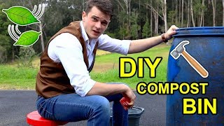 WATCH ME MAKE A DIY COMPOST BIN! (why not)