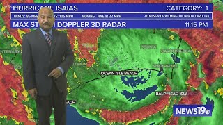 Isaias makes landfall in NC, floods Grand Strand