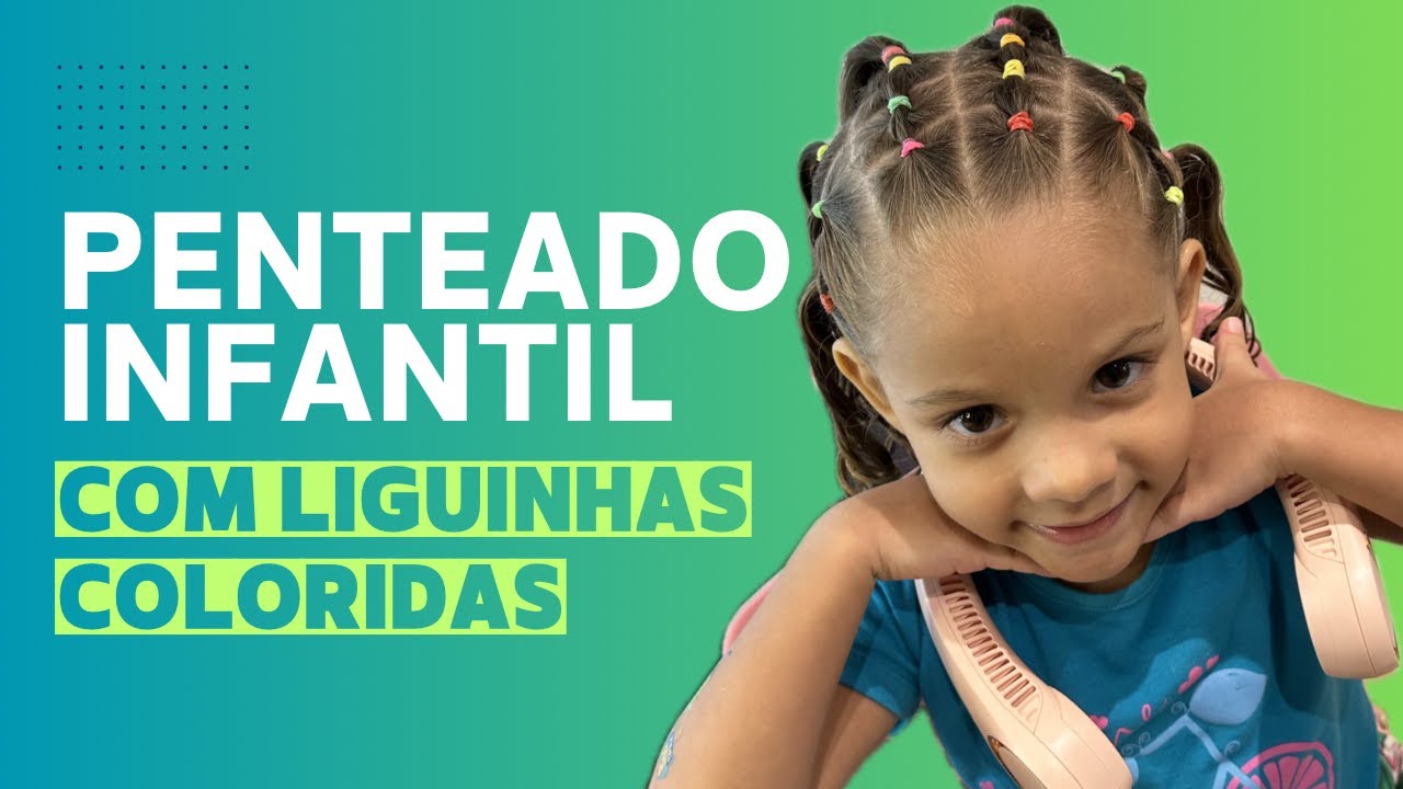 PENTEADO INFANTIL COM LIGUINHAS COLORIDAS