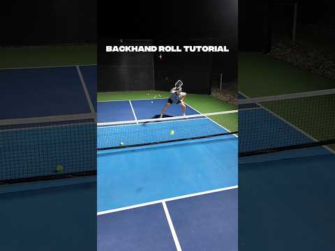 How to Hit the Pickleball Backhand Roll in 3 Easy Steps ⚡️ #pickleball #pickleballplayers