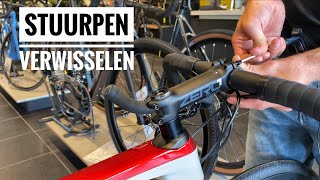 Ploeg Aziatisch onenigheid Zo kun je je STUURPEN verwisselen of vervangen op je fiets! - YouTube