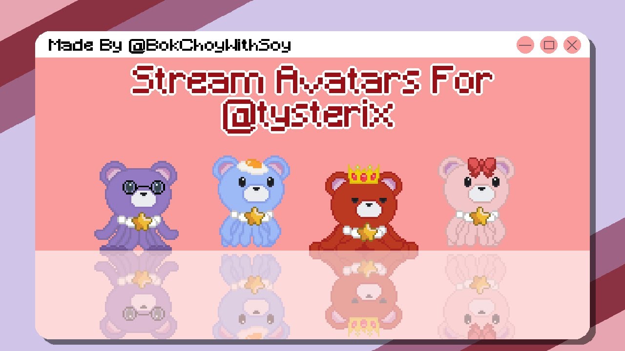 Aseprite - Animated Pixel Bear Octopus Stream Avatars Time Lapse