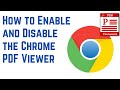 How to Enable and Disable the Chrome PDF Viewer image