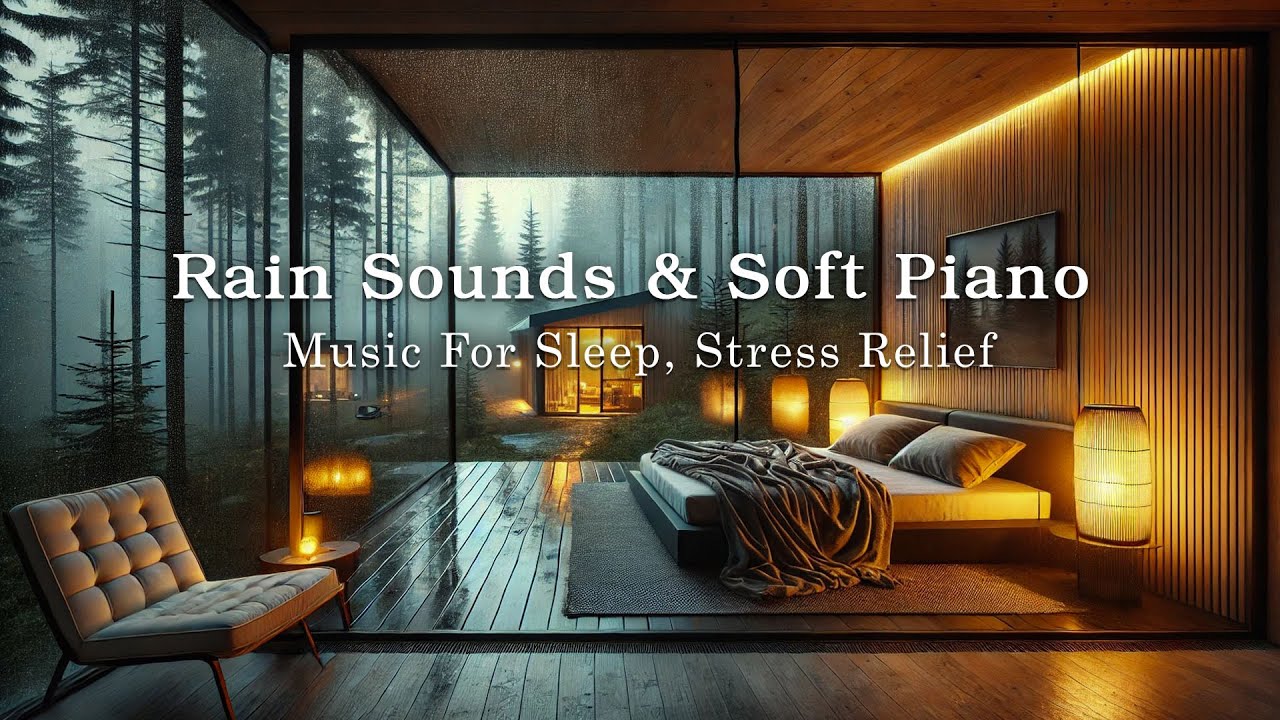 FALL INTO SLEEP INSTANTLY - Peaceful Piano + Soft Rain | Eliminates ...