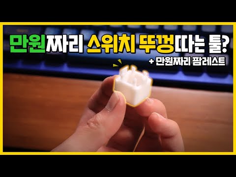 [만원짜리] 기계식키보드 스위치 <strong>오프너</strong> + 키보드 팜레스트 (손목받침대)