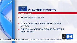 Single-game Blues playoff tickets on sale Thursday