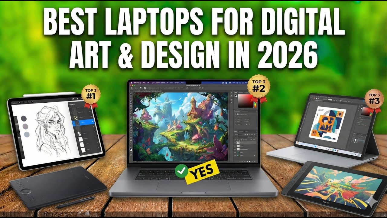 ✅5 Best Laptops For Digital Art & Design in 2026 - Ultimate Artist's Guide