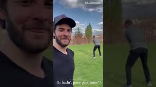 Ben Barnes and Archie Renaux playing golf 🏌⛳