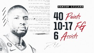 Damian Lillard Highlights (40 points) | Portland Trail Blazers | Jan. 15, 2023